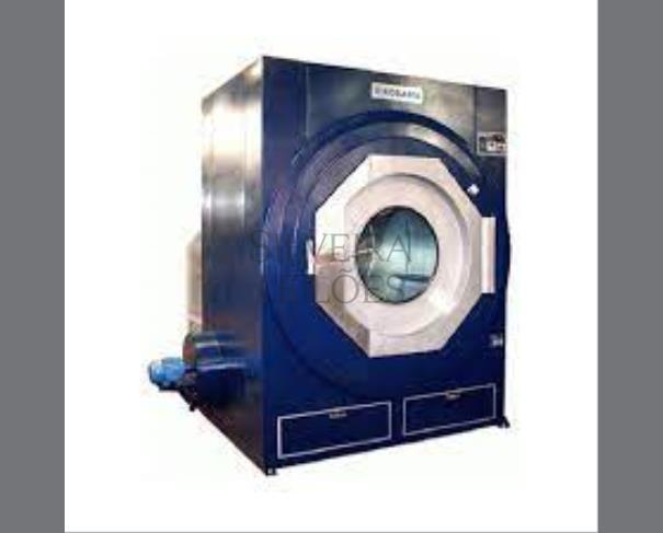 Foto de Uma máquina industrial de secar roupas tipo secadora rotativa, capacidade para 20kg, cor azul, modelo MKS620, marca Kodama