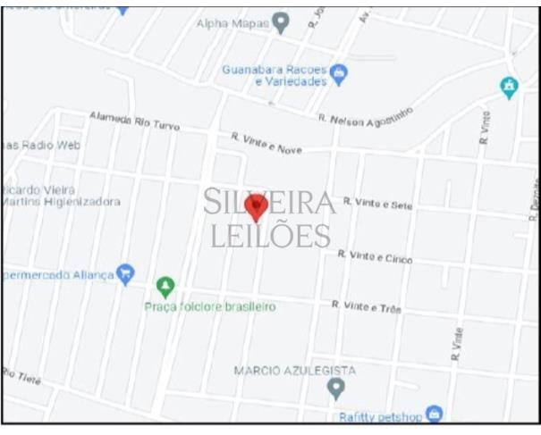 Foto de Prédio residencial sob nº 421, situado na Rua Antônio Carlos de Almeida, Conjunto Habitacional Orestes Borges de Oliveira, Santa Fé do Sul/SP, com 192,20m² de área construída, e seu respectivo terreno de forma irregular, com área total de 201,71m²