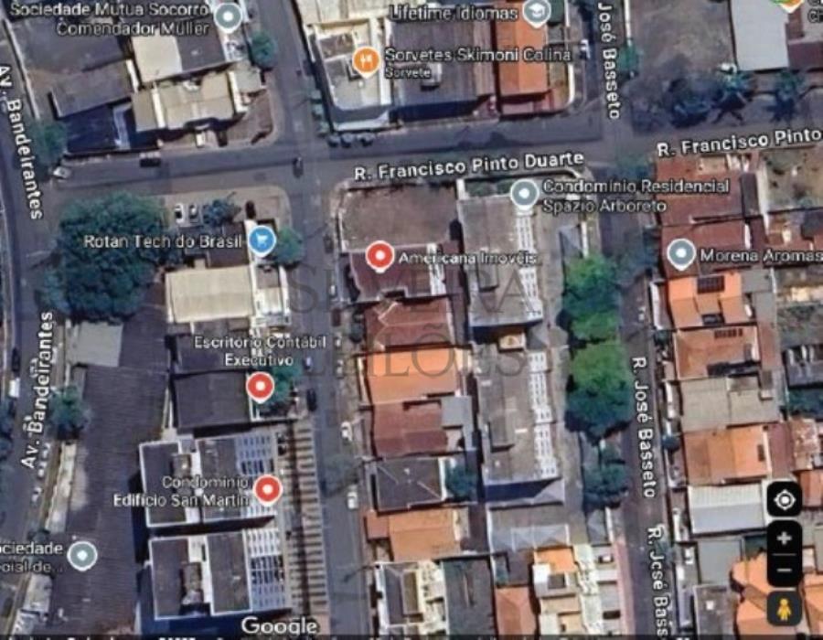 Prédio comercial e seu respectivo terreno com área construída de 494,88m² e área total de terreno de 318,00m², composto de 3 pavimentos (térreo, mezanino e superior), localizado na Rua Tarquinio Benencasse, nº 99, Vila Santo Ângelo, Americ, localizado em Campinas - SP