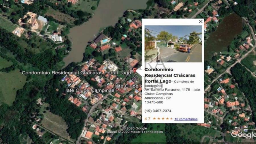 Parte ideal de 6,229% correspondente à Casa residencial nº 01A do Condomínio Chácaras Portal da Lagoa, situada na Avenida Santino Faraone, nº 1179, Bairro Camargo, Americana/SP, com 478,78m2 de área construída e terreno com área de 1.486,23, localizado em Americana - SP, bairro Camargo