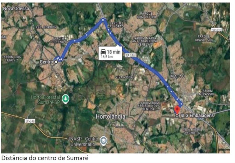 Prédio comercial/industrial, com aproximadamente 1.200m2 de construção, constituído sob o lote nº 01, da quadra 15, com área do terreno de 1.264m2, de frente para a Rua Zulmiro Trevisani, nº 923, Bairro Jardim São Judas Tadeu, Nova Veneza, , localizado em Sumaré - SP